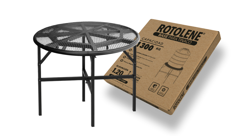 BASE REDONDA CON CAJA